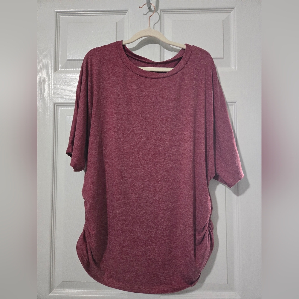 Burgundy Short Sleeve Tee